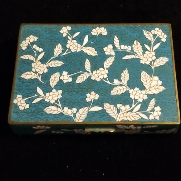 Gorgeous hinged cloisonne box